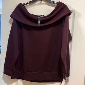 NWT- Victoria Secret Sport Sweater Size L/ Maroon Color-